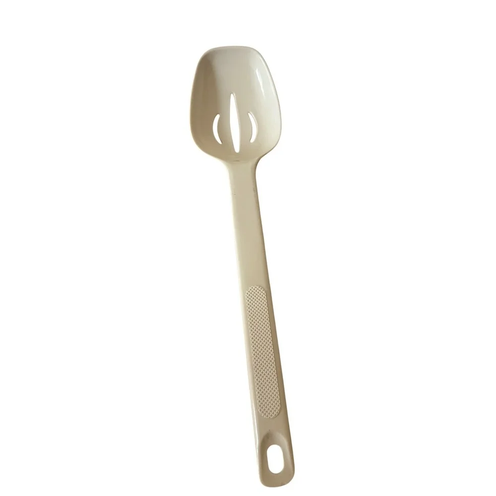 Vintage A-Bee Syndicate Stewart Mosberg Melamine Slotted Spoon Cream Made in USA